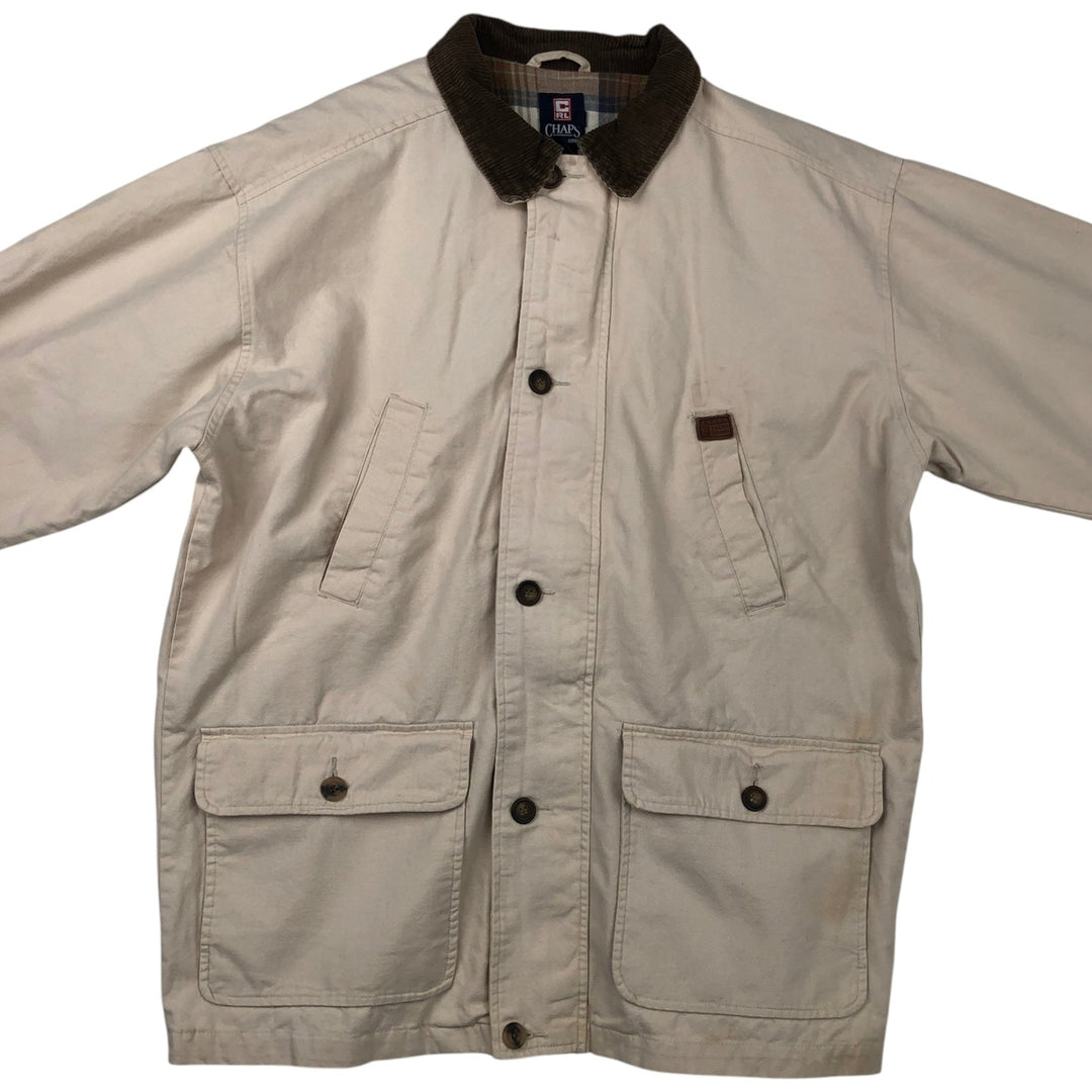 Ralph Lauren Chaps hunting jacket, men's size L cotton Beige type Vintage Second Hand