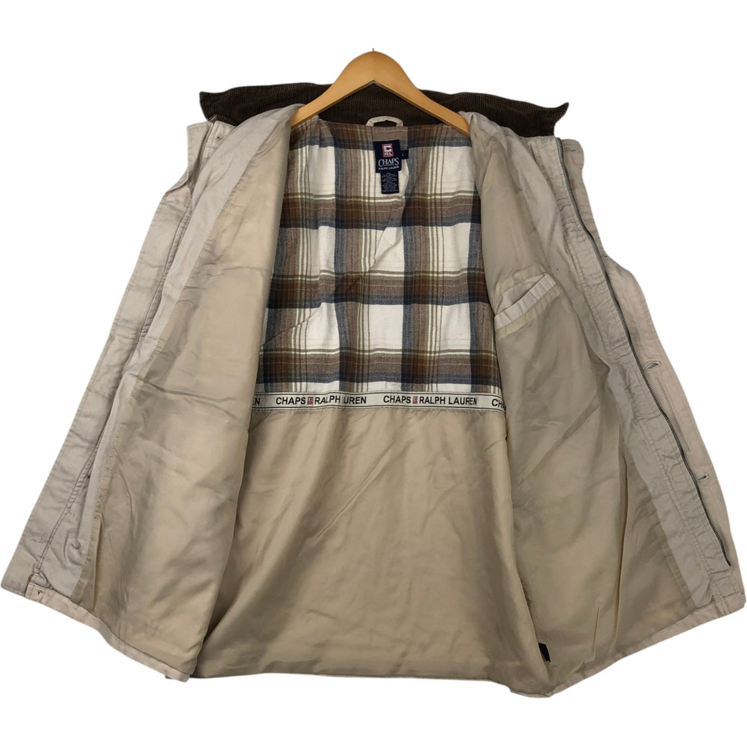 Ralph Lauren Chaps hunting jacket, men's size L cotton Beige type Vintage Second Hand