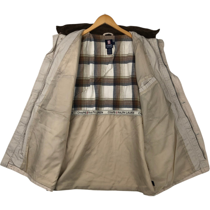 Ralph Lauren Chaps hunting jacket, men's size L cotton Beige type Vintage Second Hand