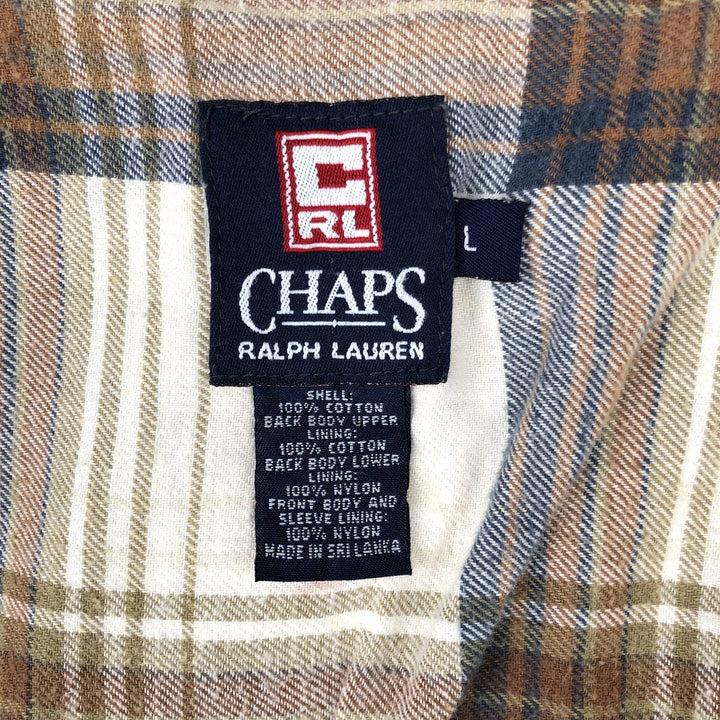 Ralph Lauren Chaps hunting jacket, men's size L cotton Beige type Vintage Second Hand