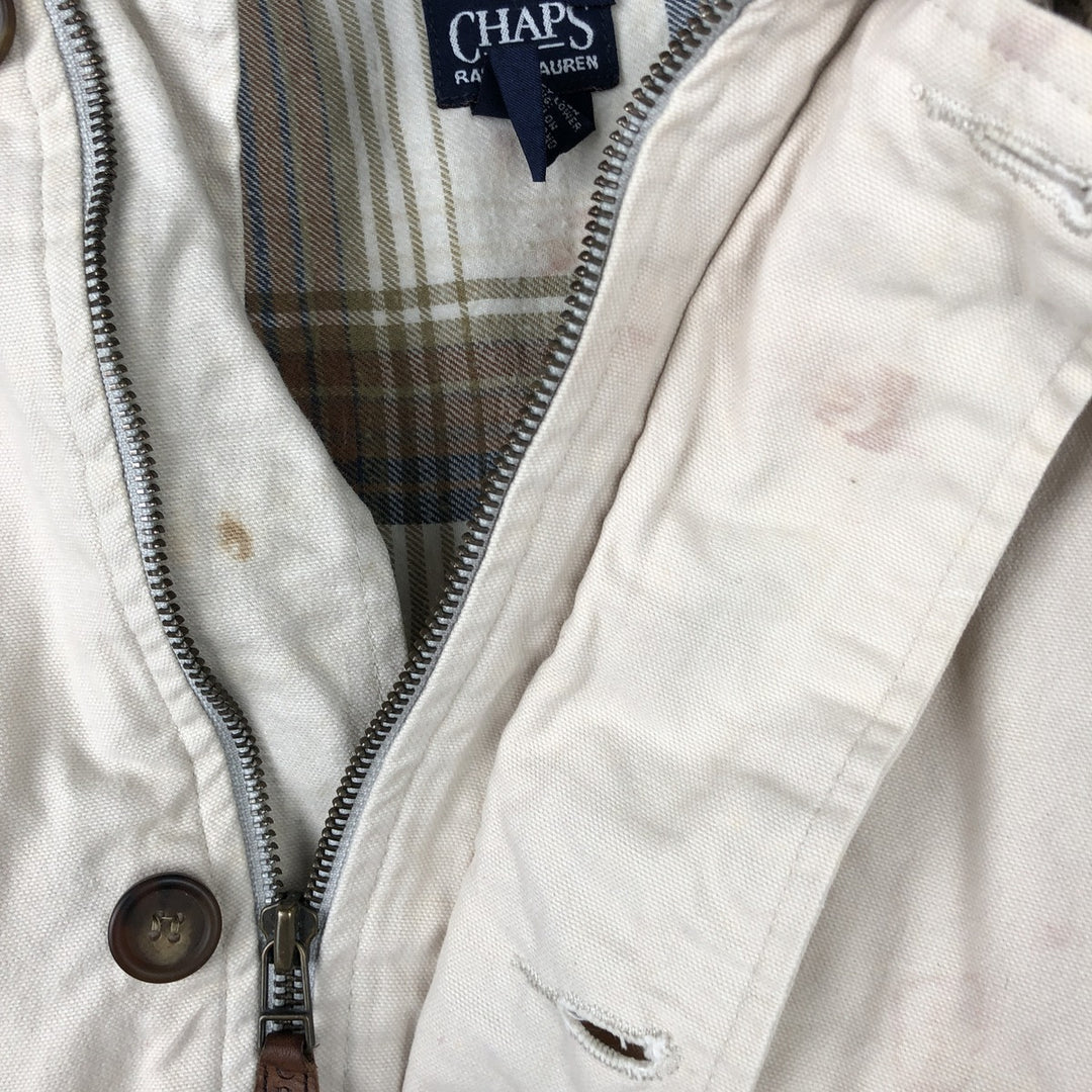 Ralph Lauren Chaps hunting jacket, men's size L cotton Beige type Vintage Second Hand