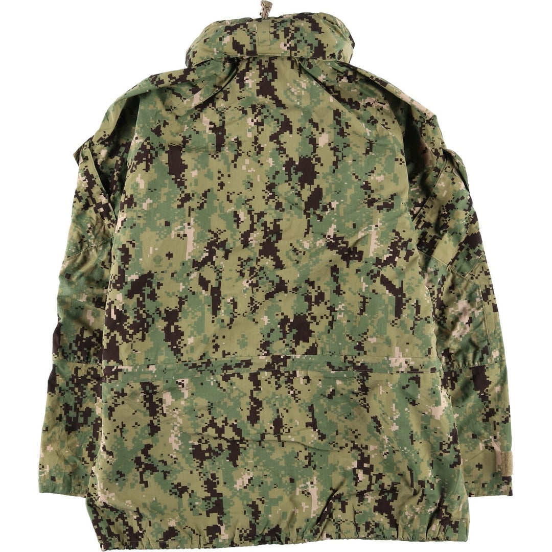 Authentic US military camouflage pattern military Gore-Tex parka, made in the USA, MEDIUM-REGULAR, equivalent to men's size M Nylon Khaki type Vintage Second Hand