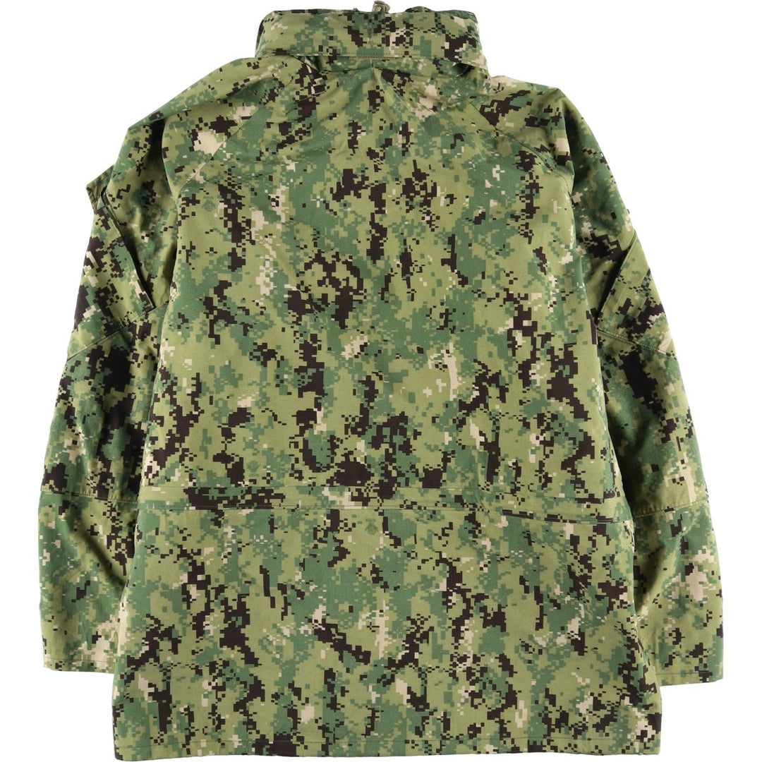 Authentic US military camouflage pattern military Gore-Tex parka, made in the USA, large regular size, equivalent to men's size L Nylon Khaki type Vintage Second Hand