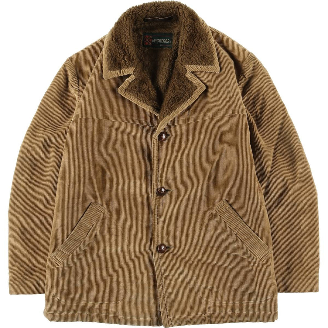 Vintage 1970'S McGREGOR corduroy jacket, size L, men's unclear brown type Vintage Second Hand