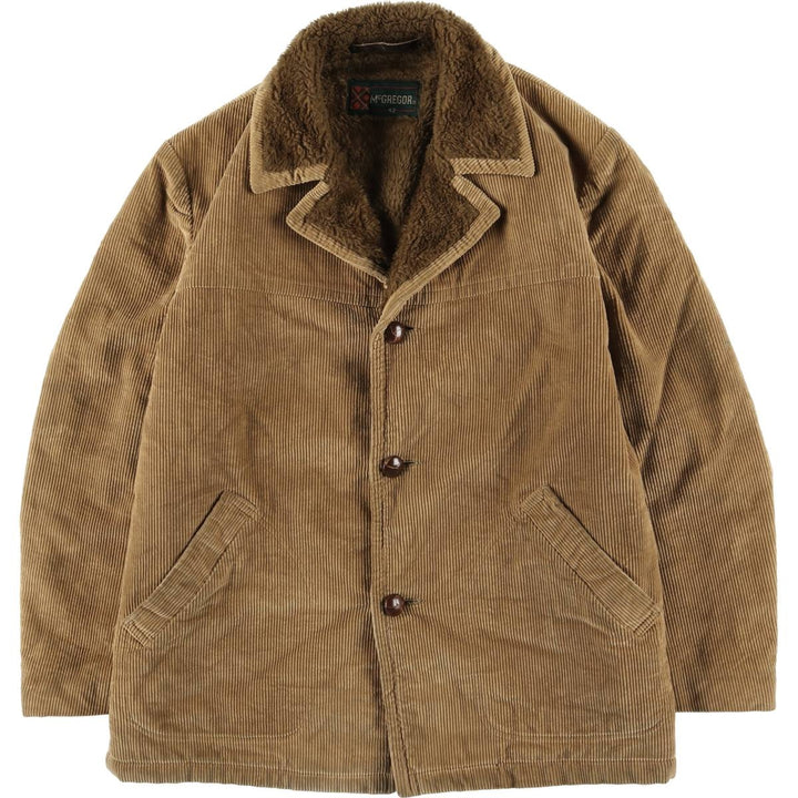 Vintage 1970'S McGREGOR corduroy jacket, size L, men's unclear brown type Vintage Second Hand