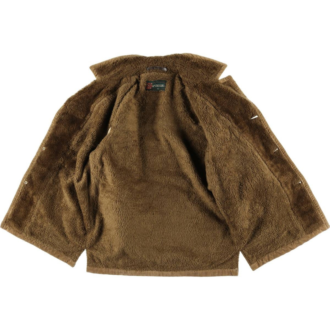Vintage 1970'S McGREGOR corduroy jacket, size L, men's unclear brown type Vintage Second Hand
