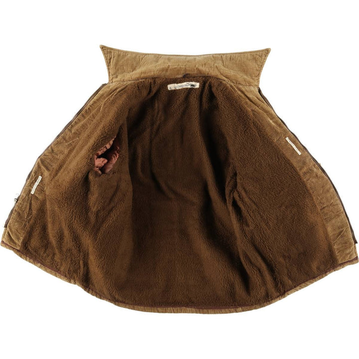 Vintage 1950'S UNKNOWN corduroy boa jacket, size S, men's unclear brown type Vintage Second Hand