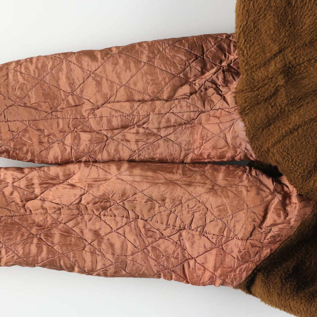 Vintage 1950'S UNKNOWN corduroy boa jacket, size S, men's unclear brown type Vintage Second Hand