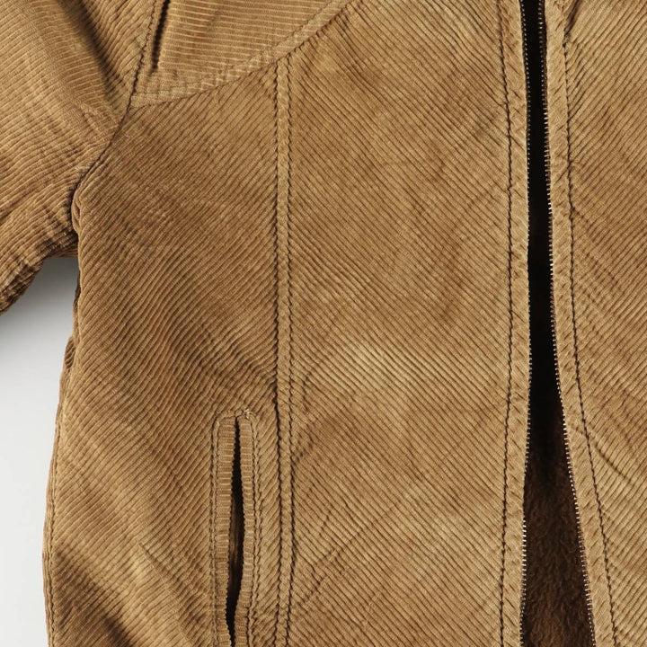 Vintage 1950'S UNKNOWN corduroy boa jacket, size S, men's unclear brown type Vintage Second Hand