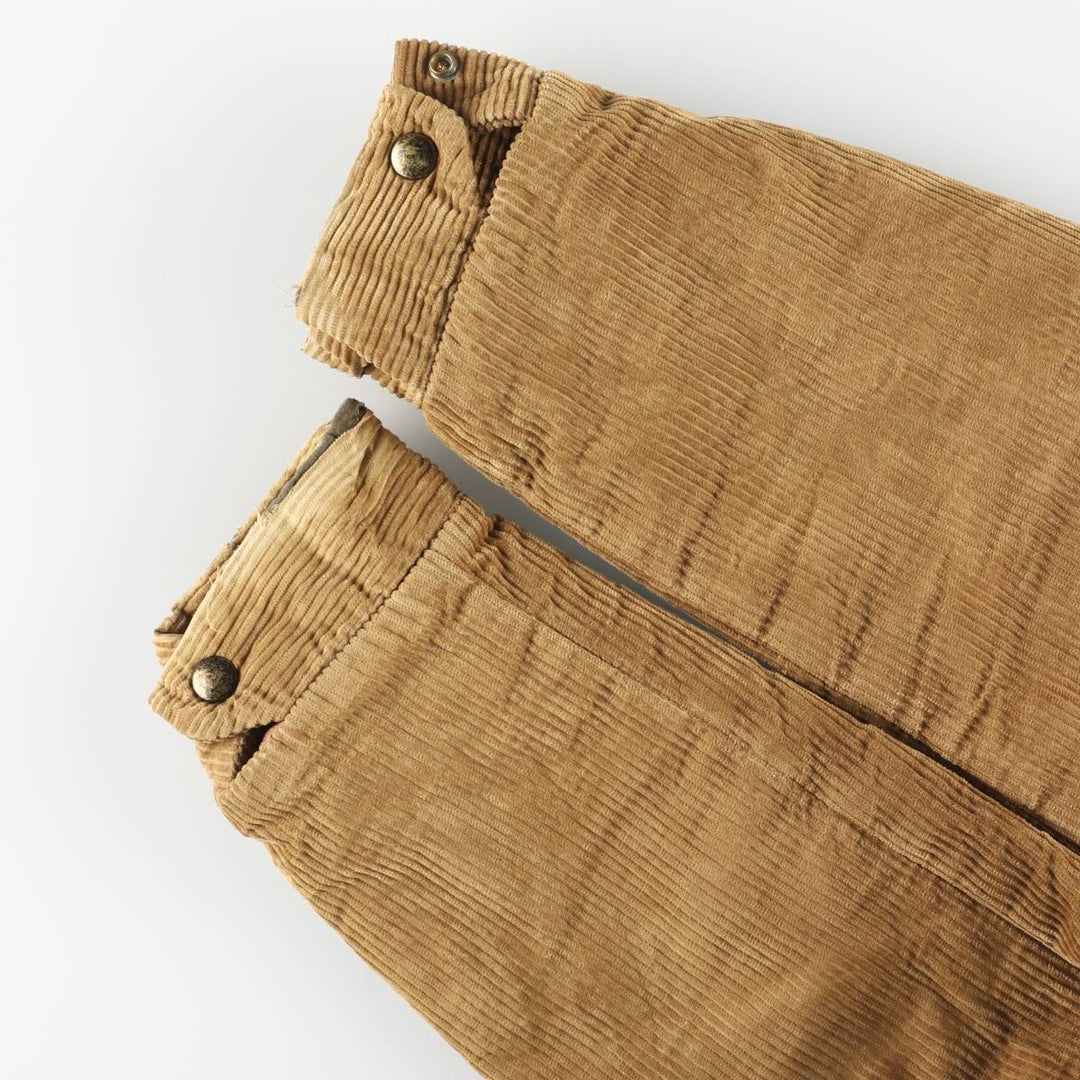 Vintage 1950'S UNKNOWN corduroy boa jacket, size S, men's unclear brown type Vintage Second Hand