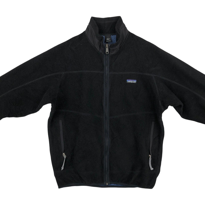 2000'S Patagonia Zip-Up Fleece Sweater Jacket (703520F6), Made in the USA, Men's Size L polyester black type Vintage Second Hand