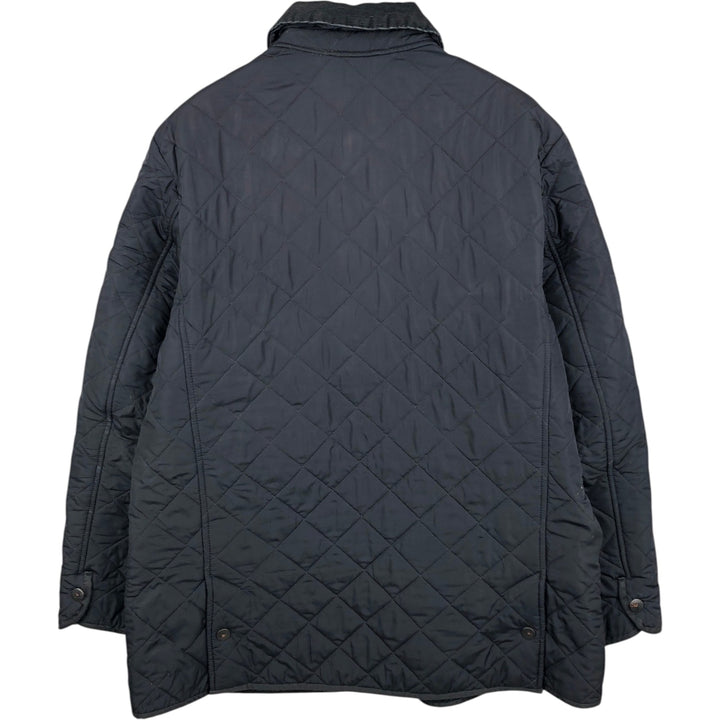 2000s~ Barbour 3 Warrant Quilted Puffer Jacket, Men's XL unclear navy blue type Vintage Second Hand