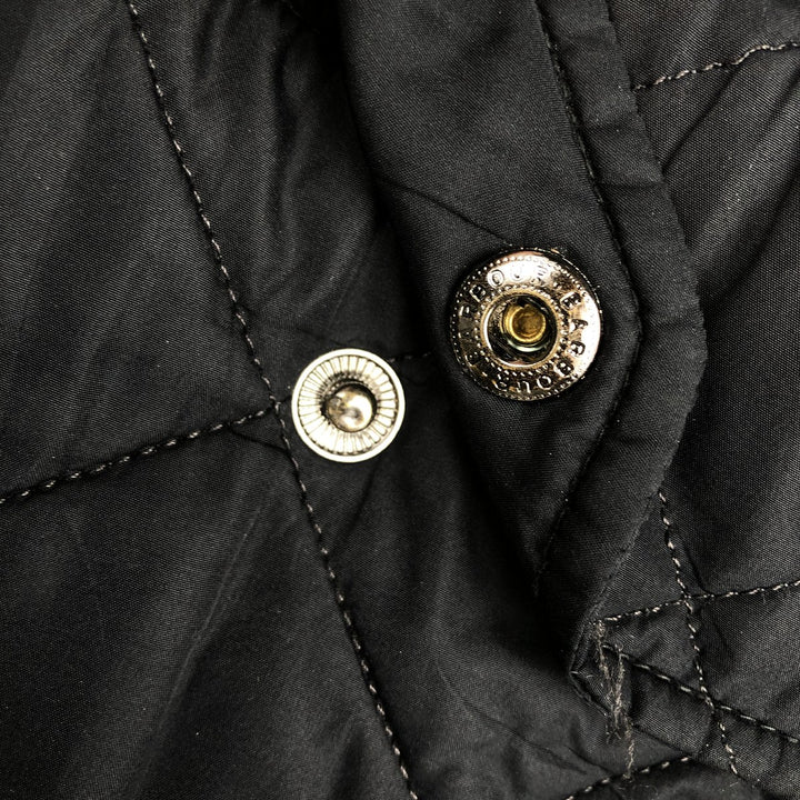 2000s~ Barbour 3 Warrant Quilted Puffer Jacket, Men's XL unclear navy blue type Vintage Second Hand