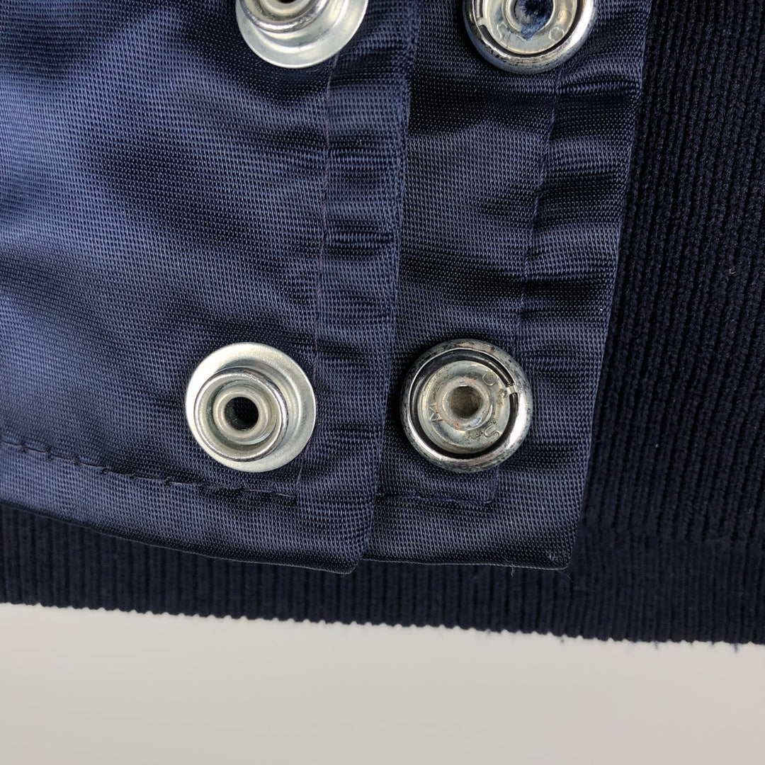 80s-90'S Starter PRO LINE Nylon Stadium Jacket Award Jacket Varsity Jacket Made in USA Men's Size M (approx.) Nylon Navy blue Vintage Second Hand