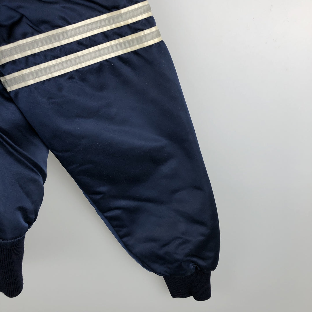 80s-90'S Starter PRO LINE Nylon Stadium Jacket Award Jacket Varsity Jacket Made in USA Men's Size M (approx.) Nylon Navy blue Vintage Second Hand
