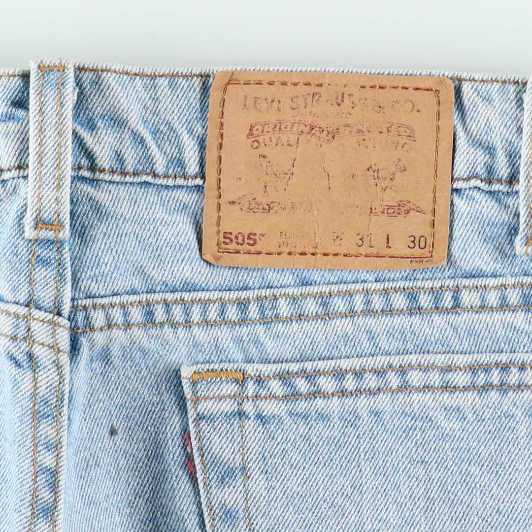 90'S Levi's 505-4834 Tapered Denim Pants, Made in USA, Men's, Size W31, Vintage cotton blue type Vintage Second Hand