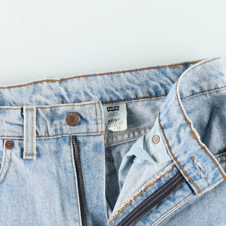 90'S Levi's 505-4834 Tapered Denim Pants, Made in USA, Men's, Size W31, Vintage cotton blue type Vintage Second Hand