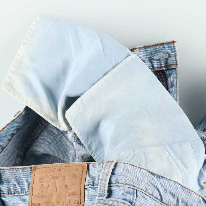 90'S Levi's 505-4834 Tapered Denim Pants, Made in USA, Men's, Size W31, Vintage cotton blue type Vintage Second Hand