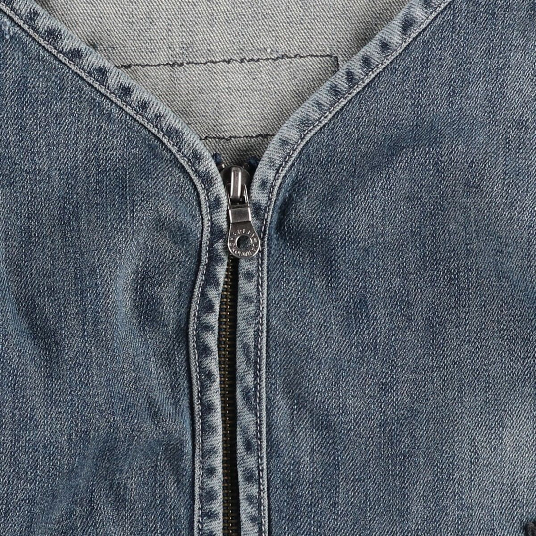 Harley-Davidson Cut-Off Denim Vest, Women's Size S (approx.) unclear blue type Vintage Second Hand
