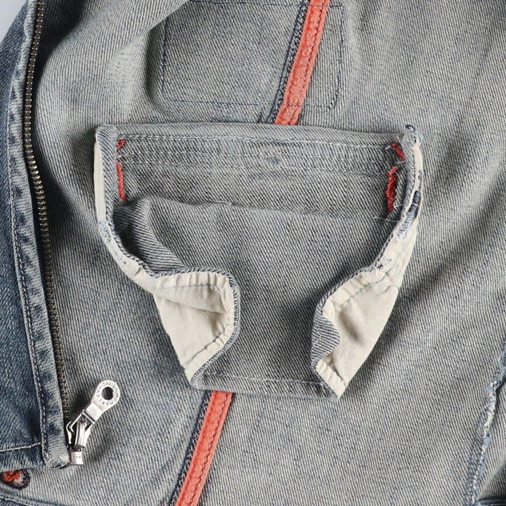 Harley-Davidson Cut-Off Denim Vest, Women's Size S (approx.) unclear blue type Vintage Second Hand