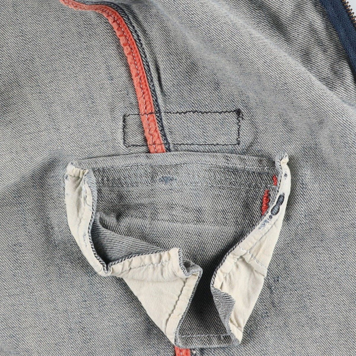 Harley-Davidson Cut-Off Denim Vest, Women's Size S (approx.) unclear blue type Vintage Second Hand