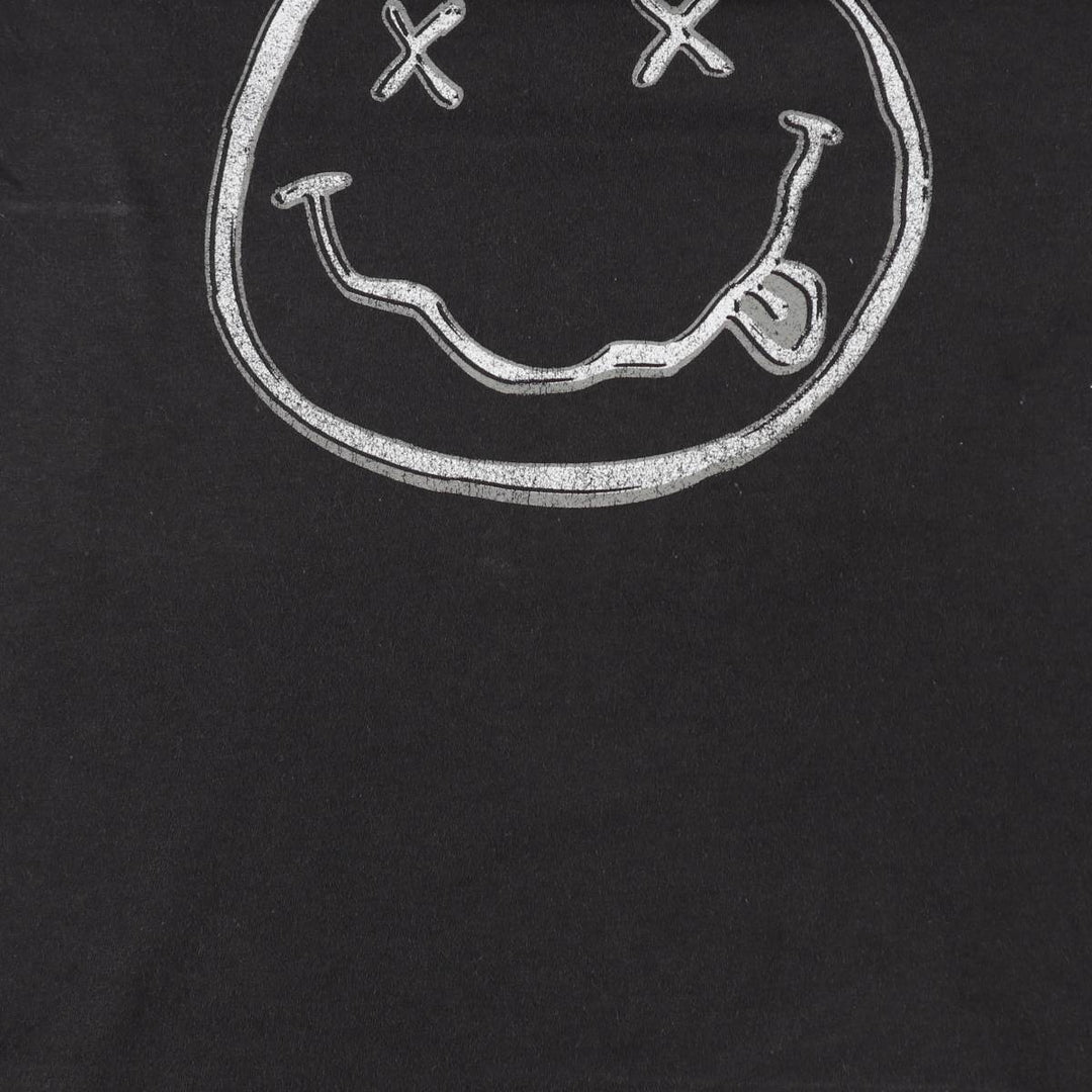 NIRVANA Nirvana Band T-shirt, Band T, Men's M size cotton black type Vintage Second Hand