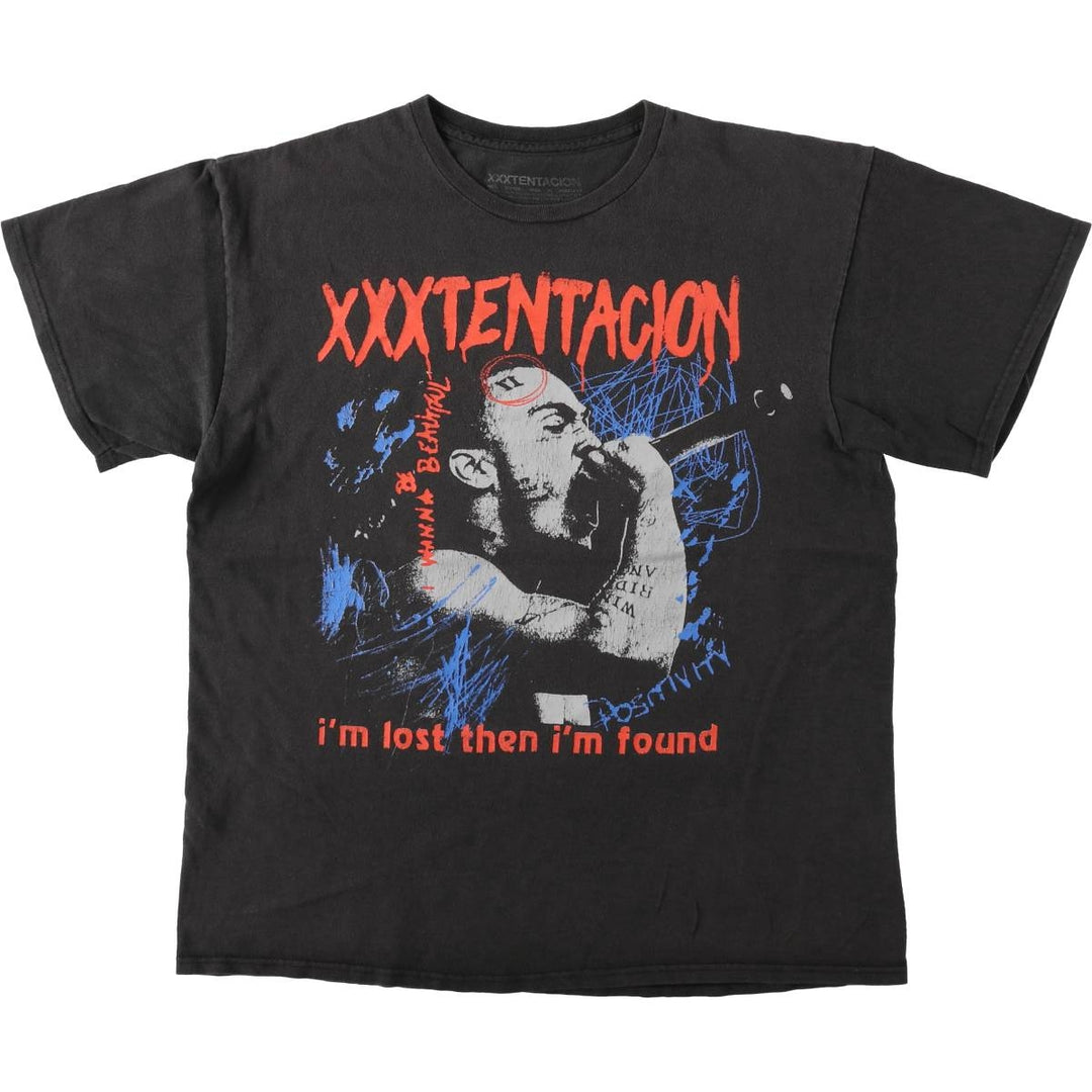 XXXTENTACION XXXTentacion Wrap T-Shirt, Men's Size L cotton black type Vintage Second Hand