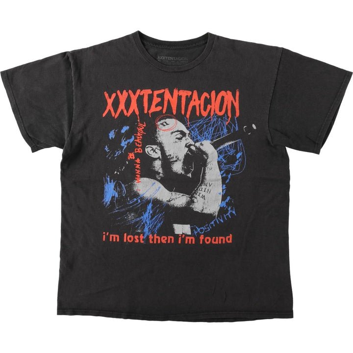 XXXTENTACION XXXTentacion Wrap T-Shirt, Men's Size L cotton black type Vintage Second Hand