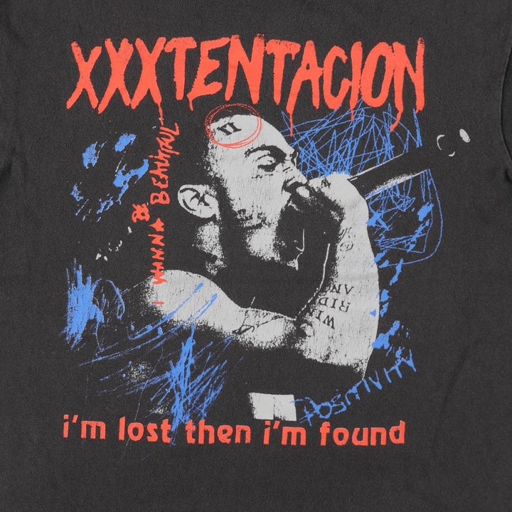 XXXTENTACION XXXTentacion Wrap T-Shirt, Men's Size L cotton black type Vintage Second Hand