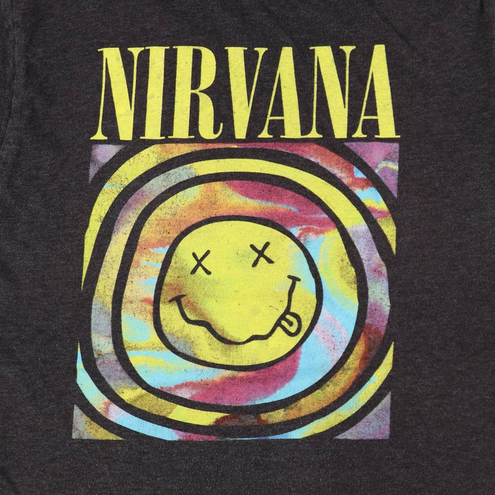 NIRVANA Nirvana Band T-shirt, Band T, Men's XL size unclear black type Vintage Second Hand
