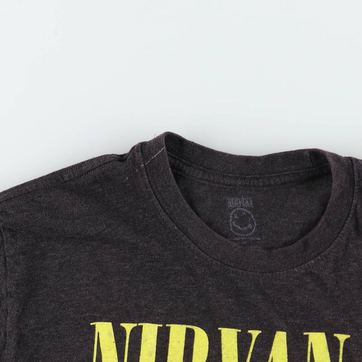 NIRVANA Nirvana Band T-shirt, Band T, Men's XL size unclear black type Vintage Second Hand