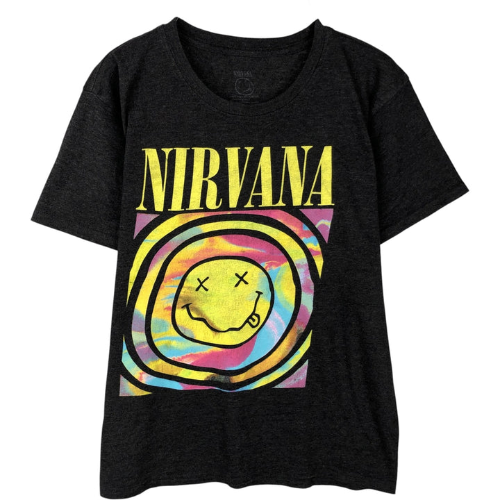 NIRVANA Nirvana Band T-shirt, Band T, Men's S size unclear black type Vintage Second Hand