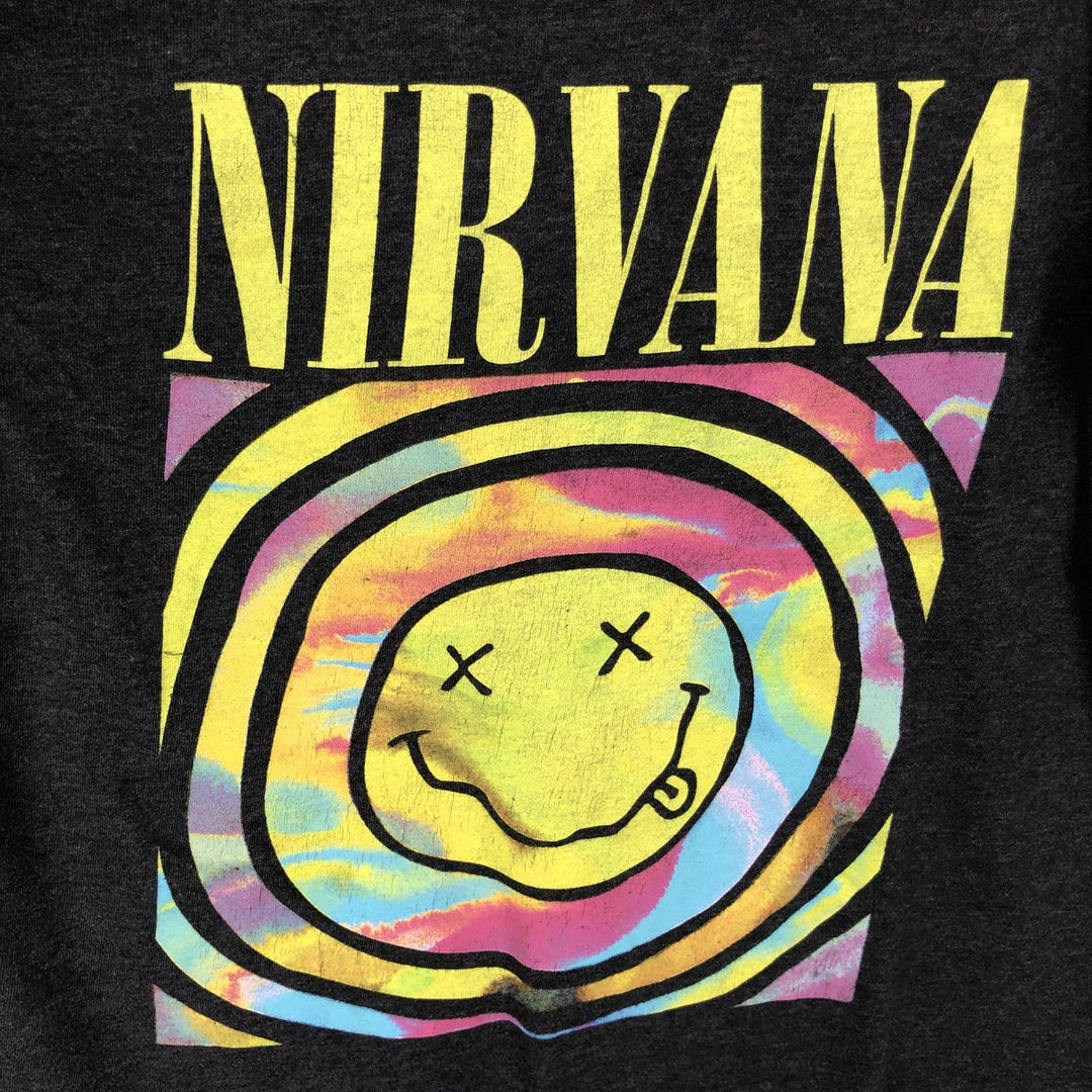 NIRVANA Nirvana Band T-shirt, Band T, Men's S size unclear black type Vintage Second Hand