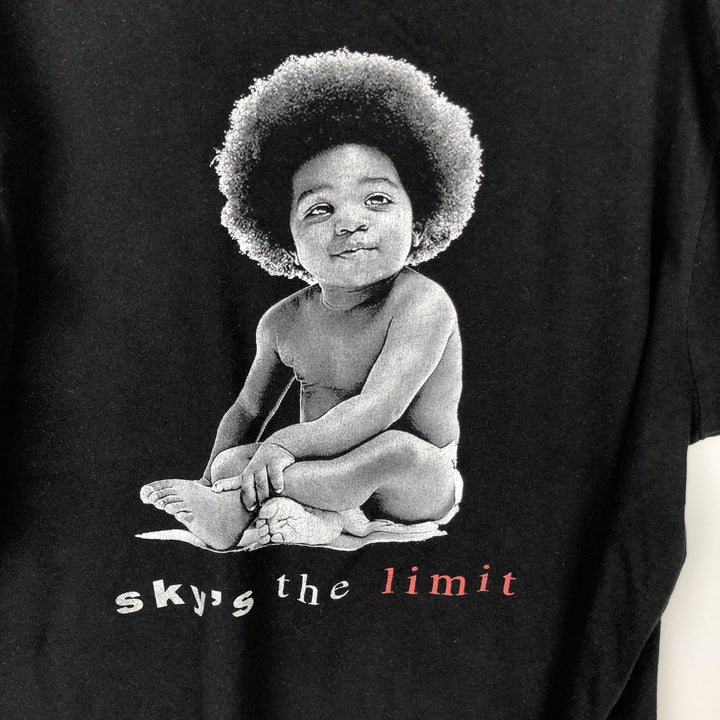 THE NOTORIOUS BIG Notorious BIG Rap T-shirt Rap T Men's XL size cotton black type Vintage Second Hand