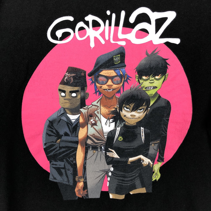 TULTEX GORILLAZ Gorillaz Band T-Shirt, Men's Size L cotton black type Vintage Second Hand