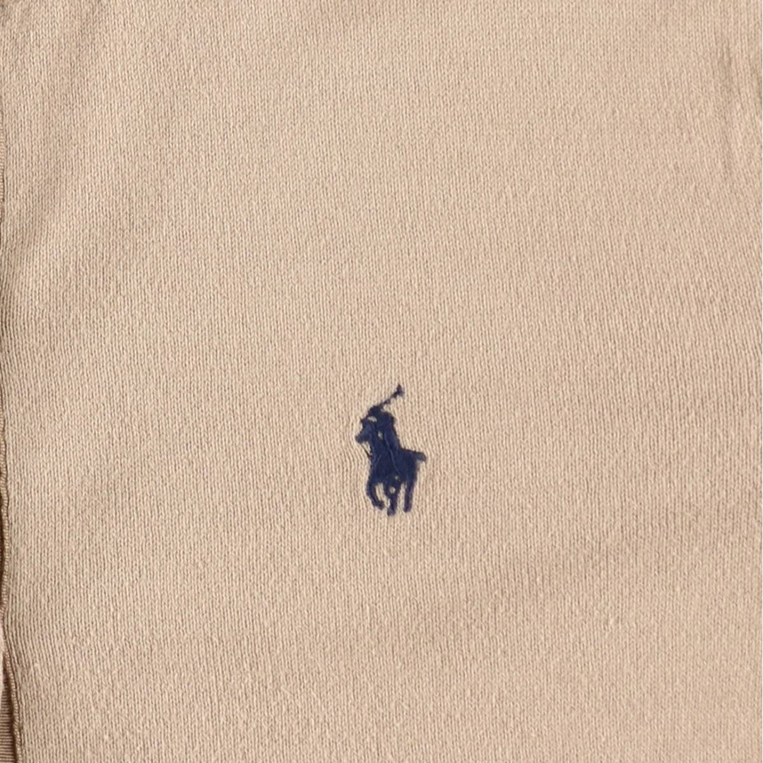 Ralph Lauren RALPH LAUREN SPORT Pima cotton knit cardigan, women's size L (approx.) Pima Cotton beige type brown Vintage Second Hand