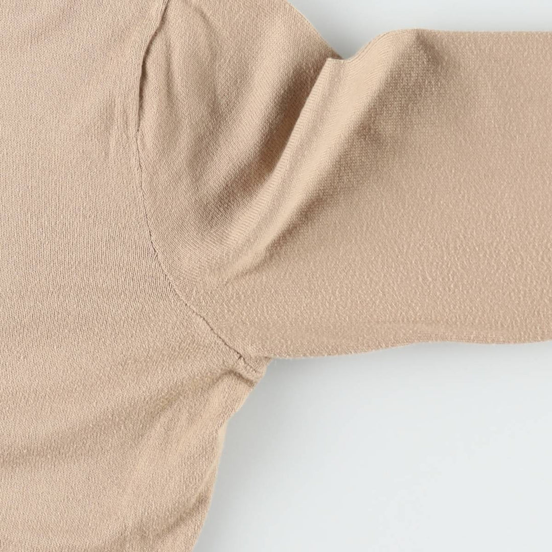 Ralph Lauren RALPH LAUREN SPORT Pima cotton knit cardigan, women's size L (approx.) Pima Cotton beige type brown Vintage Second Hand