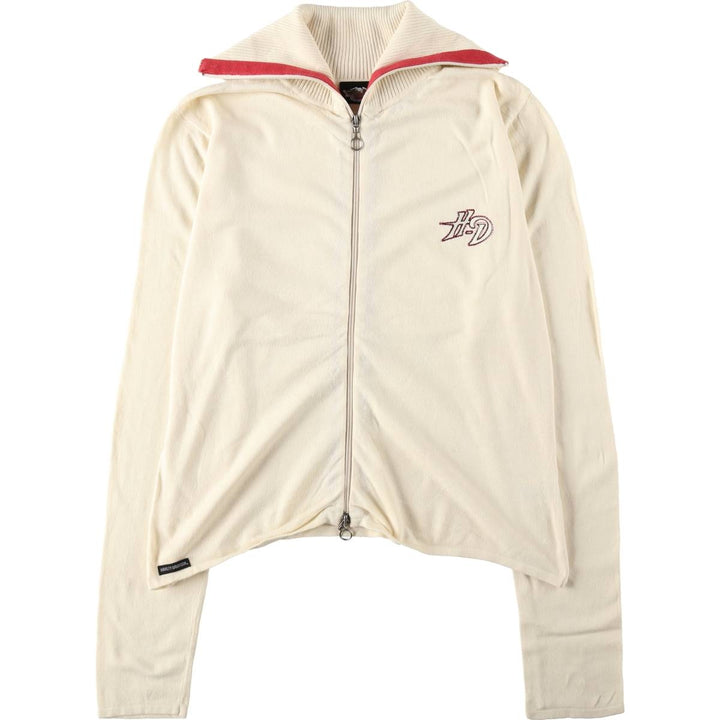 Harley-Davidson Driver's Knit Sweater, Women's Size XL (approx.) cotton ivory Vintage Second Hand