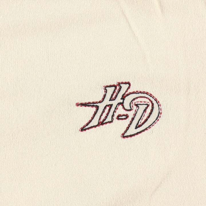 Harley-Davidson Driver's Knit Sweater, Women's Size XL (approx.) cotton ivory Vintage Second Hand