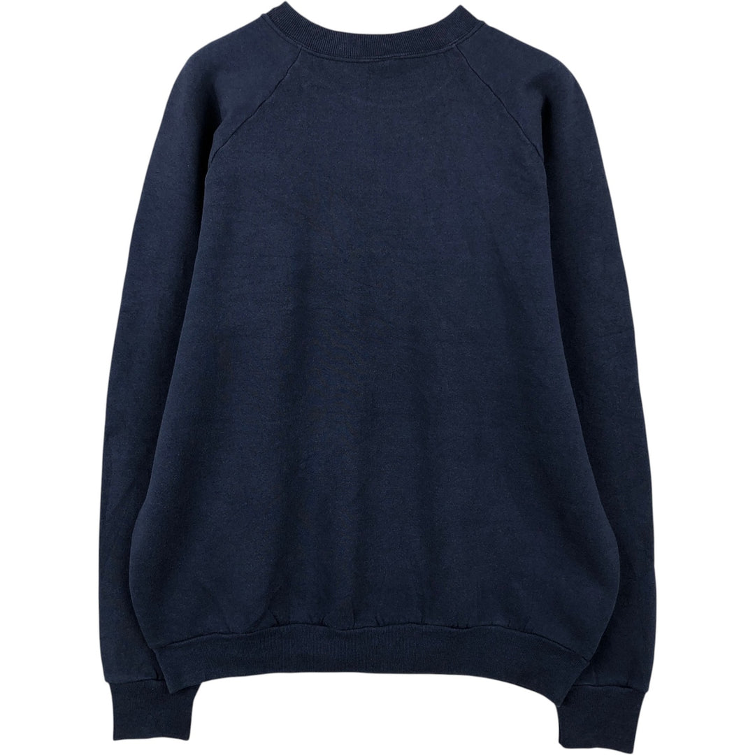 90'S Fruit of the Loom College Character Sweatshirt, Made in USA, Men's Size XL, Vintage cotton navy blue type Vintage Second Hand