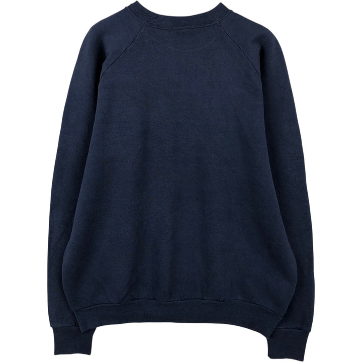 90'S Fruit of the Loom College Character Sweatshirt, Made in USA, Men's Size XL, Vintage cotton navy blue type Vintage Second Hand