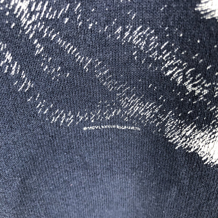 90'S Fruit of the Loom College Character Sweatshirt, Made in USA, Men's Size XL, Vintage cotton navy blue type Vintage Second Hand