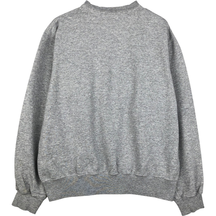 2000'S Nike Team Center Logo College Print Sweatshirt (Men's Size M) cotton gray type Vintage Second Hand