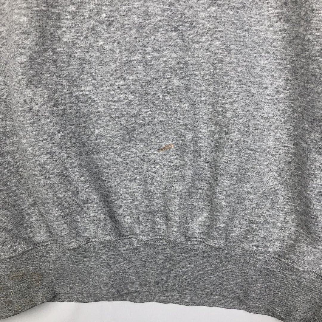 2000'S Nike Team Center Logo College Print Sweatshirt (Men's Size M) cotton gray type Vintage Second Hand