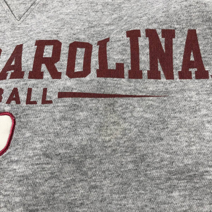 2000'S Nike Team Center Logo College Print Sweatshirt (Men's Size M) cotton gray type Vintage Second Hand