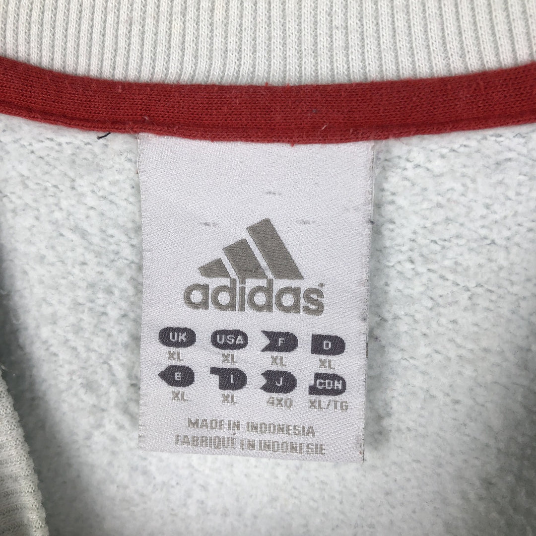 Adidas One-Point Logo Sweatshirt, Men's XL cotton white type Vintage Second Hand