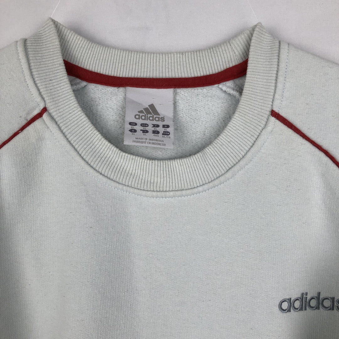 Adidas One-Point Logo Sweatshirt, Men's XL cotton white type Vintage Second Hand