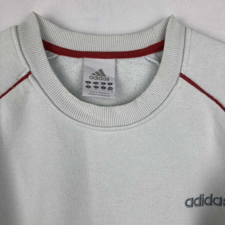 Adidas One-Point Logo Sweatshirt, Men's XL cotton white type Vintage Second Hand