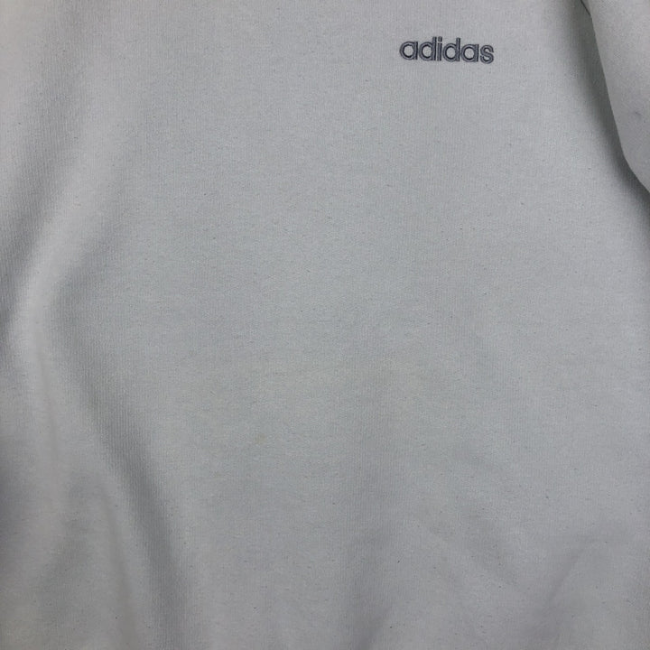Adidas One-Point Logo Sweatshirt, Men's XL cotton white type Vintage Second Hand