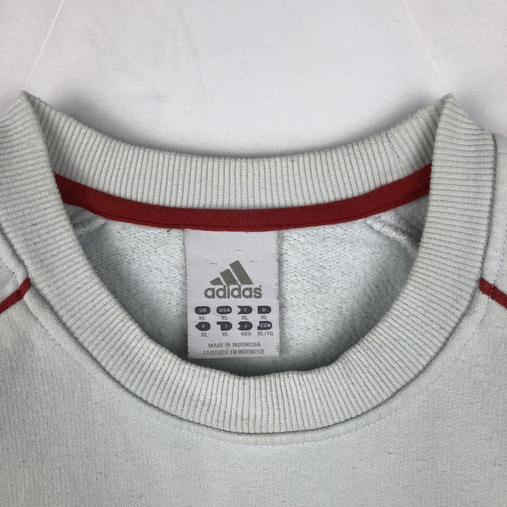 Adidas One-Point Logo Sweatshirt, Men's XL cotton white type Vintage Second Hand